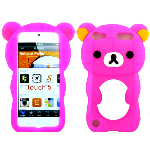 IPOD Touch 5 3D Bear Case (Hotpink)